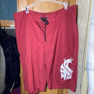 Columbia Men's L waist 29 Red Swim Shorts Omni shade excellent